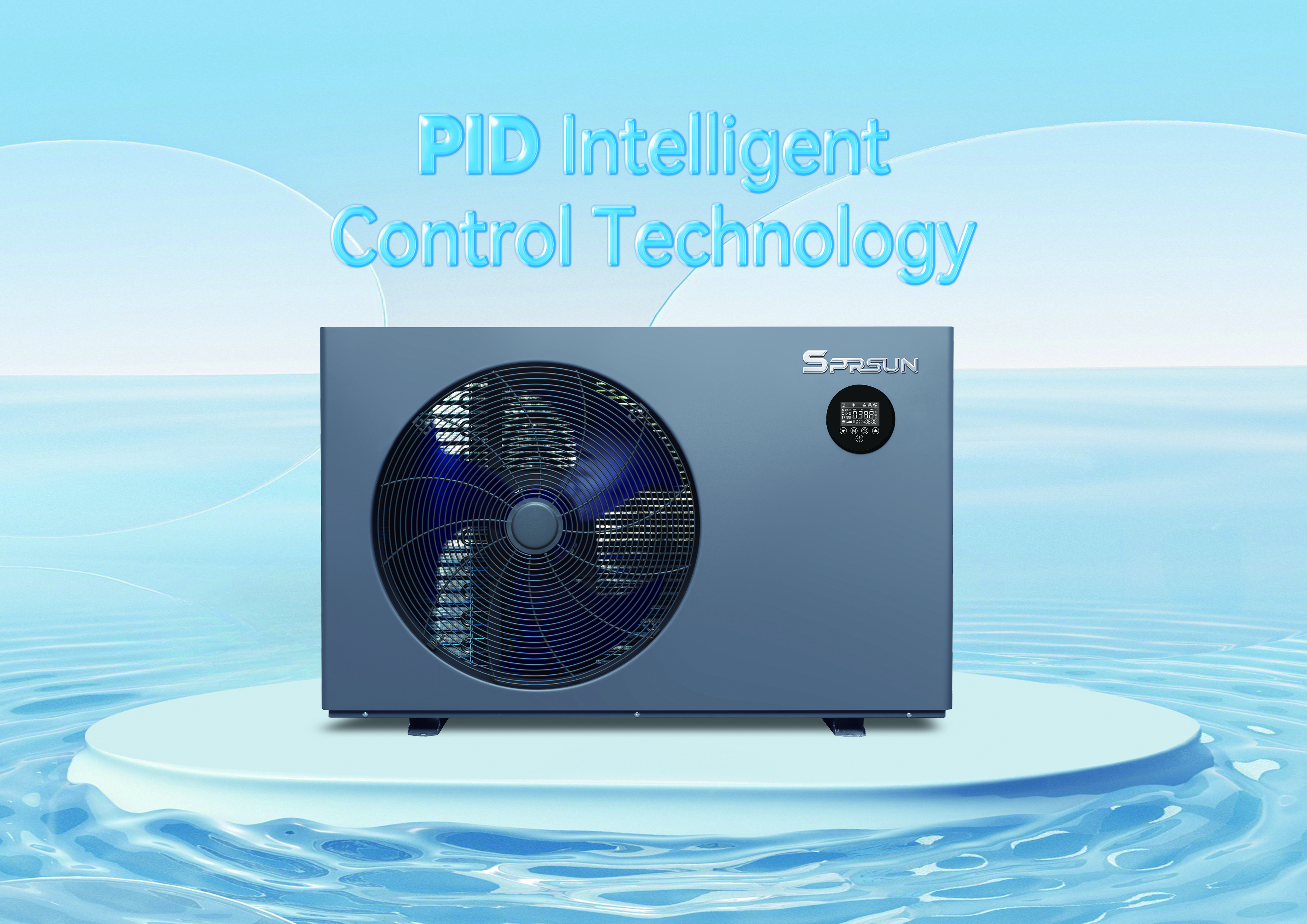 SPRSUN Inteligentn&iacute; ovl&aacute;d&aacute;n&iacute; baz&eacute;nu Oceanstar Pool Tepeln&eacute; čerpadlo