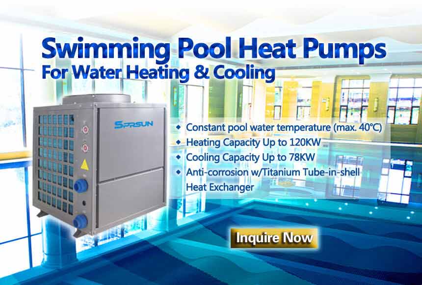 Bazénová tepelná čerpadla pro ohřev vody a chlazení